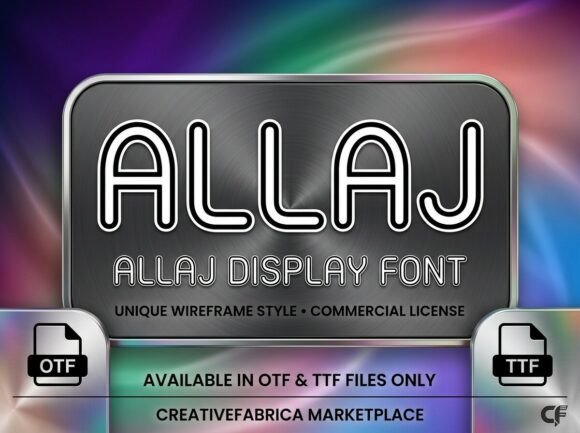 Allaj: A Futuristic Display Font for Modern Editors
