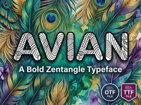 Avian: A Bold Display Font for Editorial Design