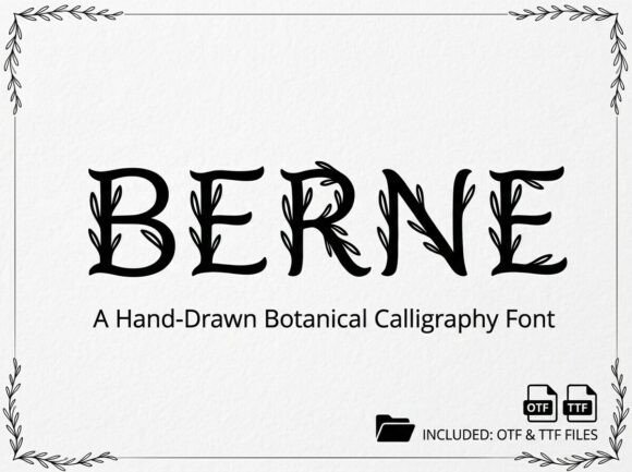 Berne: Avant-Garde Display Fonts for Web Design