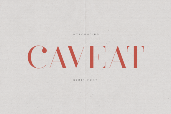 Caveat: A Serif Display Font for Premium Branding