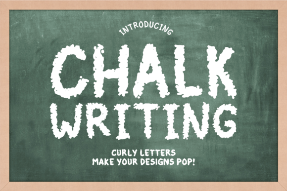 Chalk Writing Font for Handmade Products