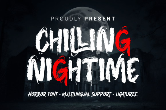 Chilling Nighttime: The Ultimate Horror Display Font