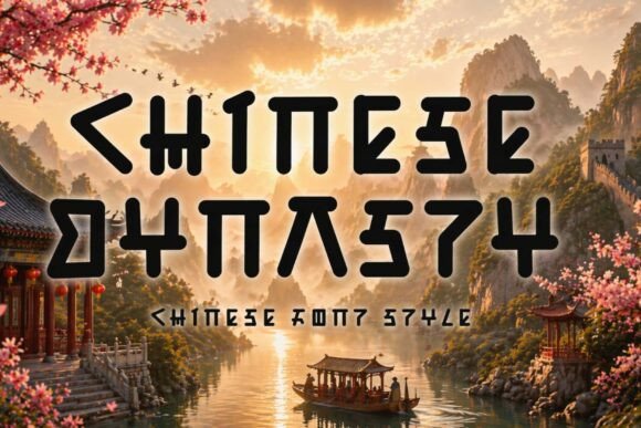 Chinese Dynasty: An Elegant Display Font for Editorial Design