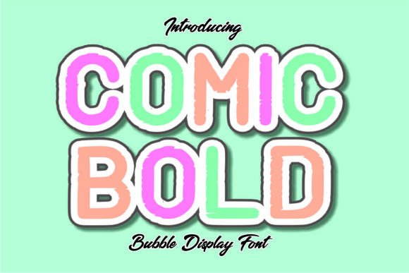 Comic Bold Typeface for Playful Editorial Design
