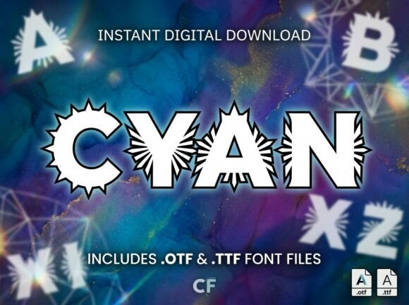 Cyan Typeface for Bold Brand Identity