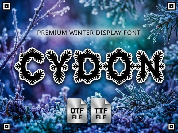 Cydon: A Frosty Display Font for Winter Design