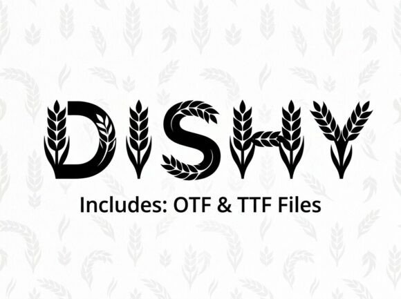 Dishy: A Rustic Display Font for Makers