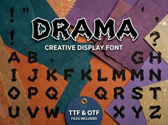 Drama Typeface: Bold Branding for Small Business
