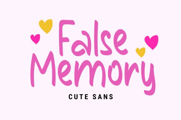 False Memory: A Charming Handwritten Display Font for Branding