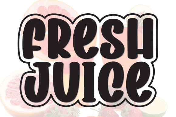 Fresh Juice: A Handwritten Display Font for Brands