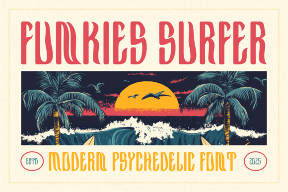 Funkies Surfer Font for Retro Web Design