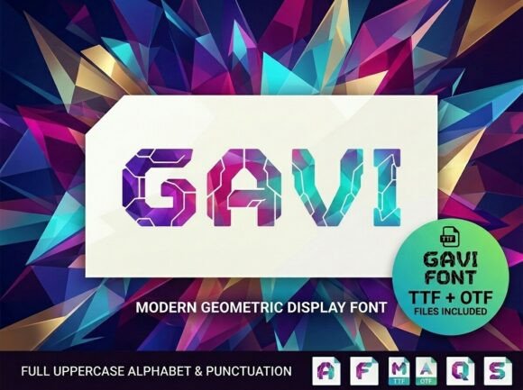 Gavi: A Modernist Display Typeface for Bold Editorial Design