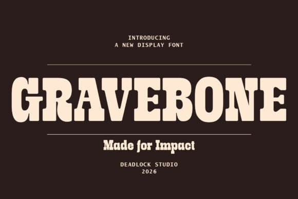 Gravebone: The Monumental Display Font for Bold Brands