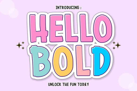 Hello Bold Typeface for Playful Branding