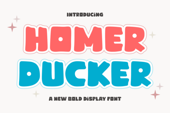 Homer Ducker: The Ultra-Thick Display Typeface