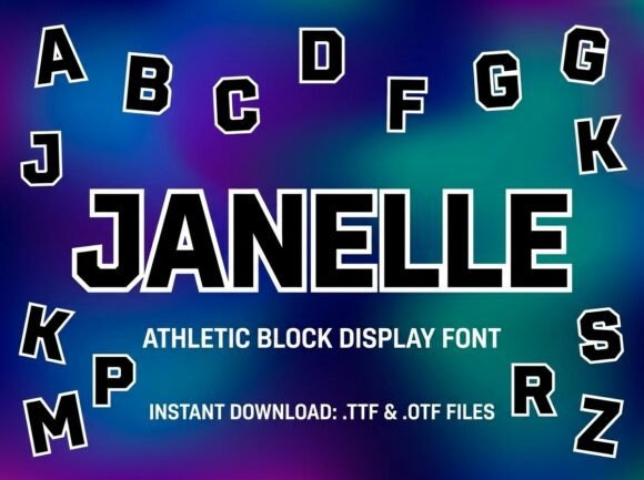 Janelle: A Bold Display Typeface for Web Design