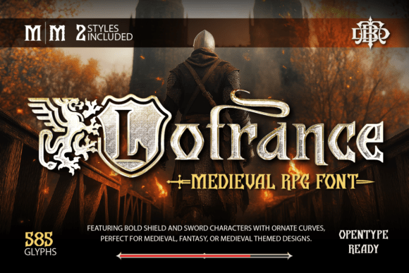 Lotrance Typeface for Bold Medieval Branding