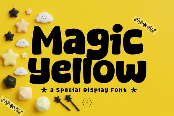 Magic Yellow Font for Bold Campaign Designs