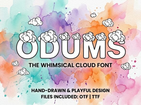 Odums Typeface for Dreamy Brand Visuals