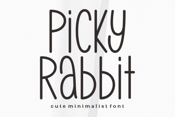 Picky Rabbit Font: A Playful Display Typeface for Branding