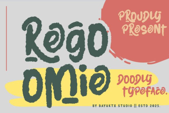 Regoomie: A Playful Doodly Handwritten Display Font