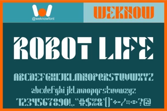 Robot Life: A Vintage Ornamental Serif Font for Crafters