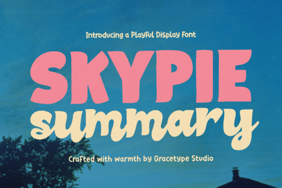 Skypie Summary: The Ultimate Display Font for Bold Designs