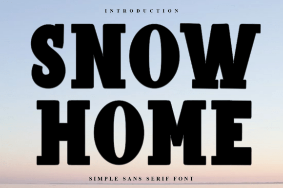 Snow Home: A Festive Display Typeface for Holiday Web Design