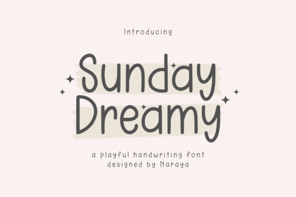 Sunday Dreamy: A Playful Display Font for Editorial Design