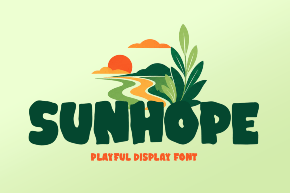 Sunhope Typeface for Bold Summer Campaigns